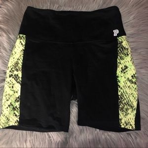GENTLY USED high waisted PINK biker shorts